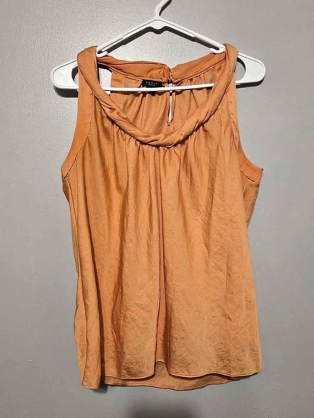 🔴4 For $25🔴 Talbots Polyester Sleeveless Tank in Orange Size 12